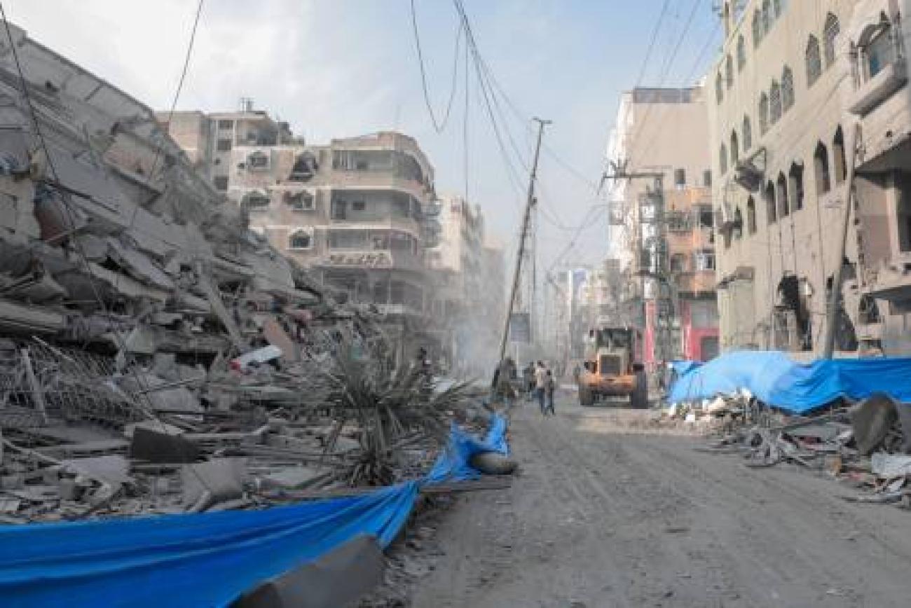 Destruction in Gaza Strip. 8 October 2023